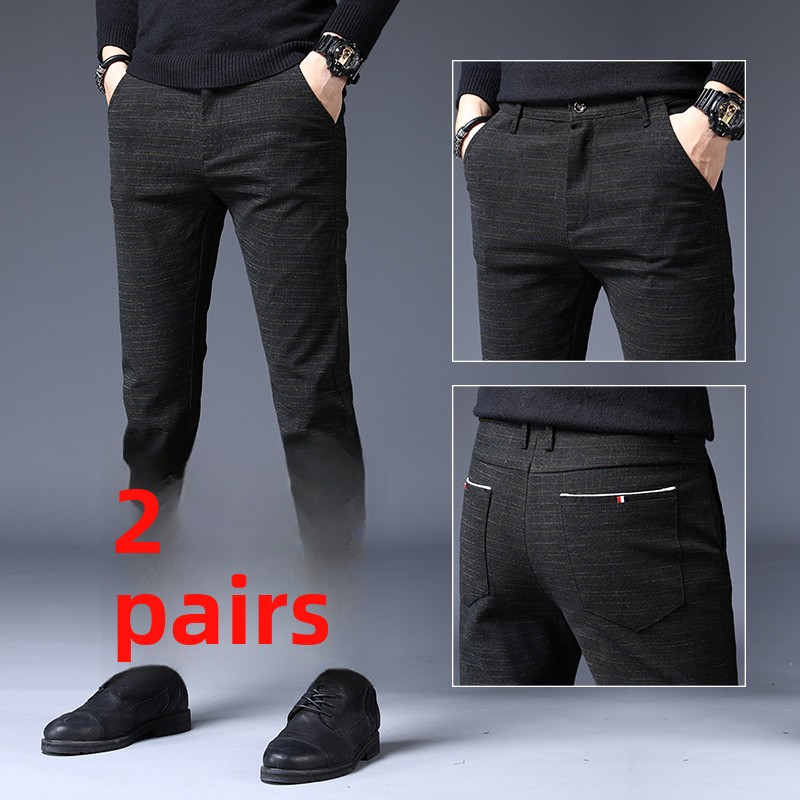 Spring Elastic Men's Casual Pa - đánh giá và giá Korean Men Lifestyle