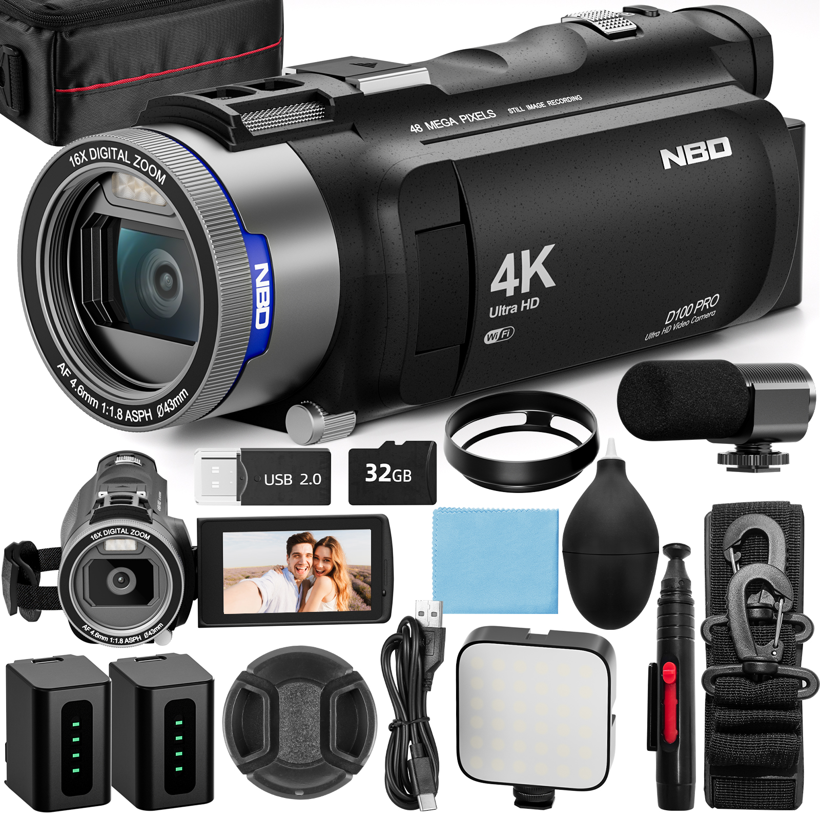 NBD 4K HD&48MP Camcorder Video - đánh giá và giá Korean Lifestyle & Kids Boutique Photos