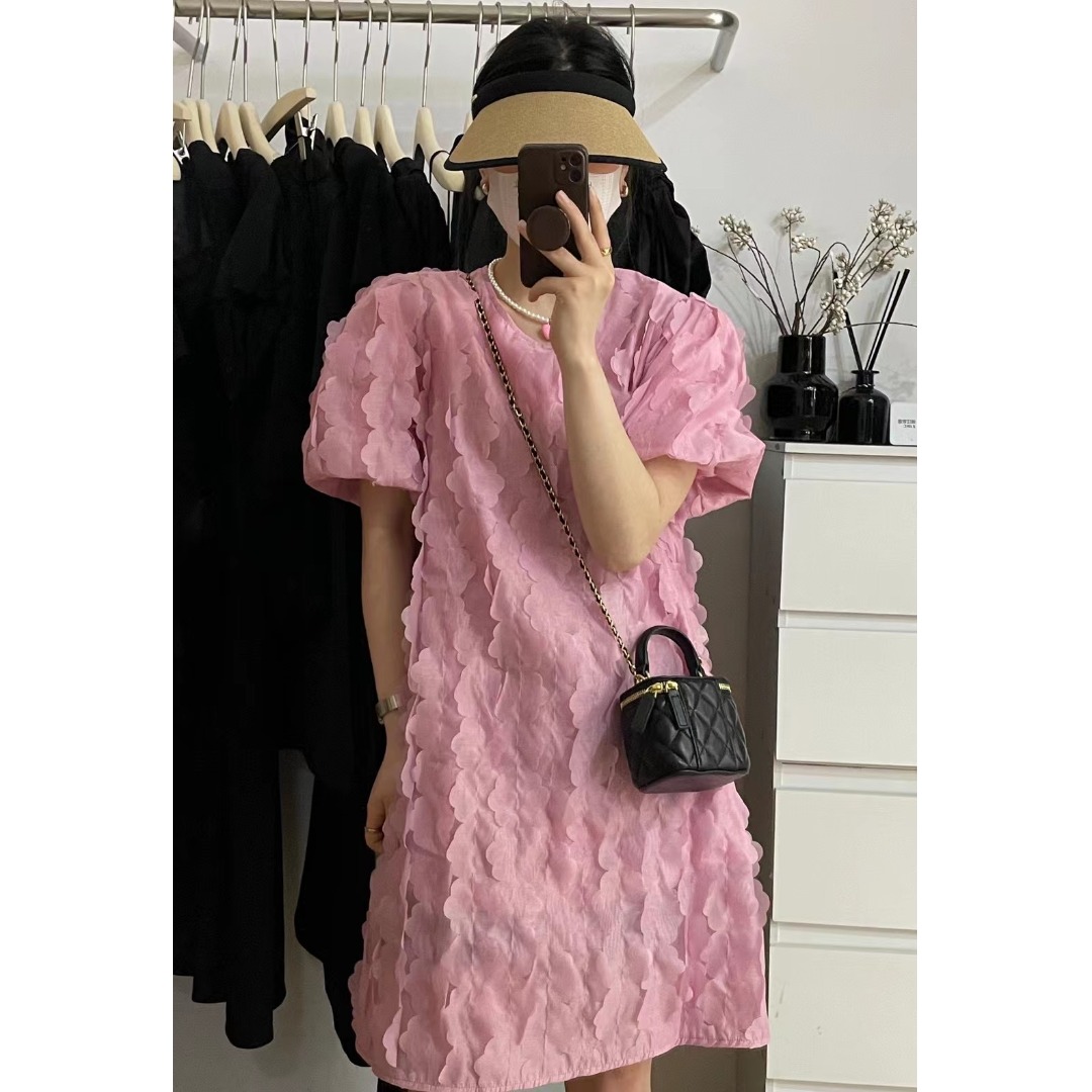 Floral Bubble Sleeve Dress Kor - đánh giá và giá Korean Lifestyle & Kids Boutique Photos