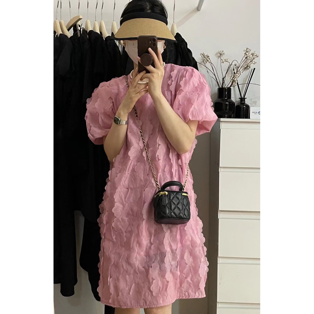 Floral Bubble Sleeve Dress Kor - đánh giá và giá Korean Lifestyle & Kids Boutique Photos