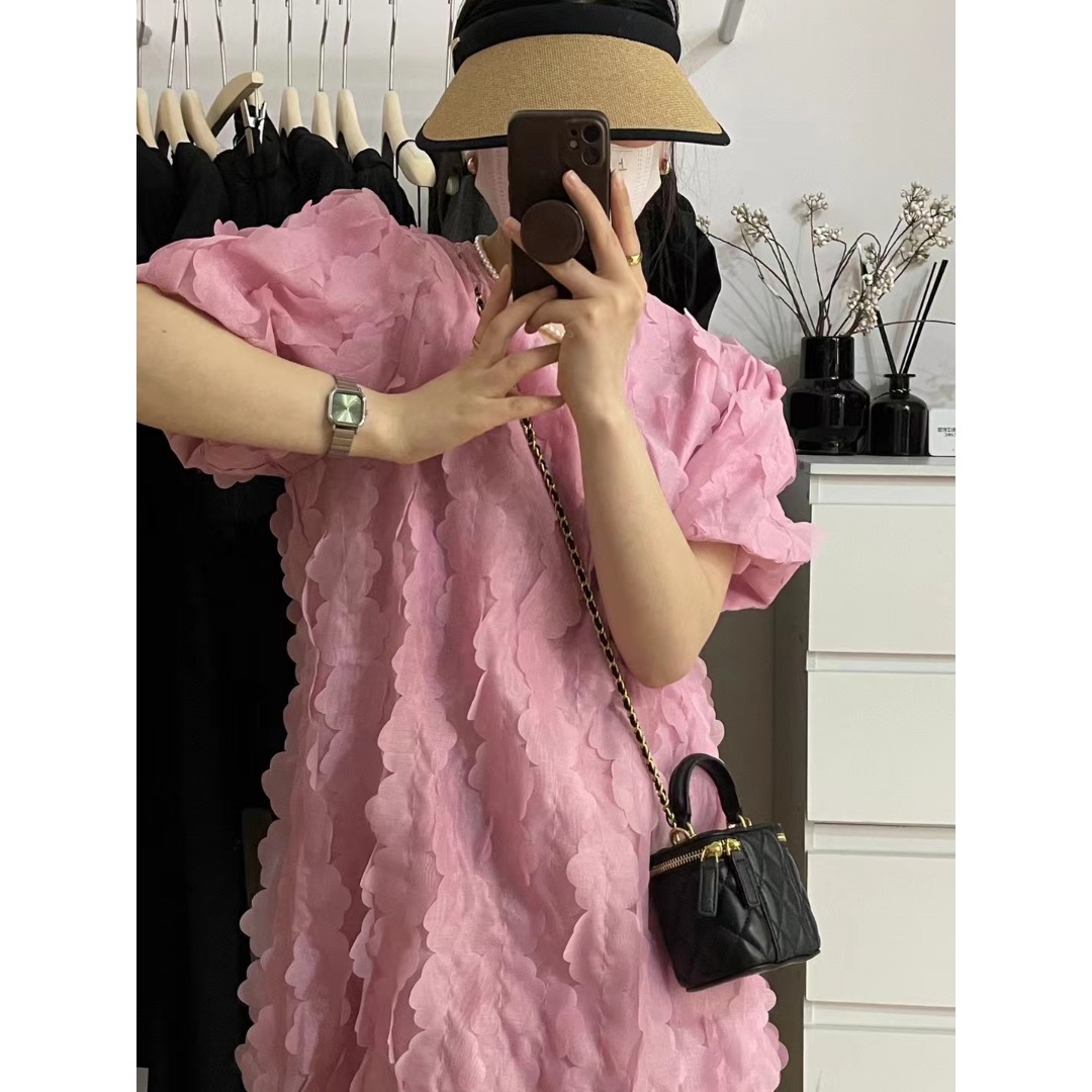 Floral Bubble Sleeve Dress Kor - đánh giá và giá Korean Lifestyle & Kids Boutique Photos